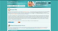 Desktop Screenshot of breastpillsvote.com